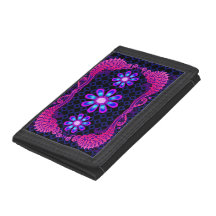 WQ Fashion Flower Jewel Look Wallet Accessory