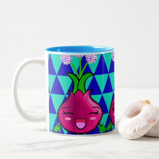 WQ Freddy Red Onion Cup Mug (With Donut)