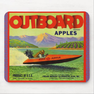WQ MOUSE PAD :  Outboard Apples - Lake Chelan