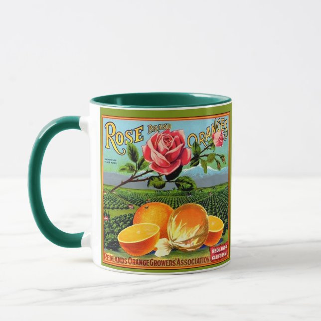 WQ MUG CUP : Orange Crate Label 3 (Left)