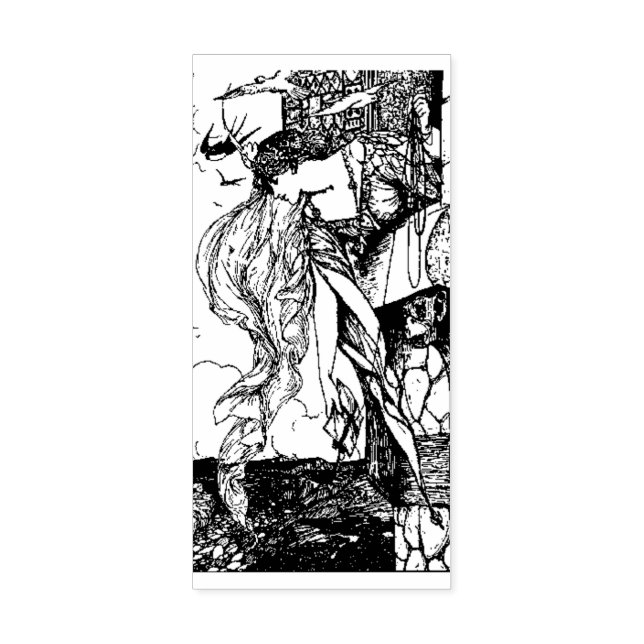 WQ RUBBER STAMP: HJ Ford Princess Retrieves Letter Rubber Stamp (Imprint)