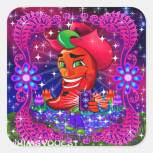 WQ Scott Hot Pepper "Say Cheese"  Sticker Large