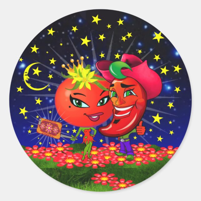 WQ STICKERS : Saucy Tomato & Scott Hot Pepper (Front)