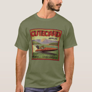 WQ T SHIRT MEN'S: Outboard Apples - Lake Chelan