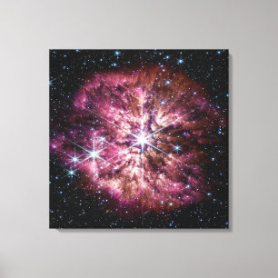 WR 124 Star & Nebula   Bright Stars   JWST Canvas Print