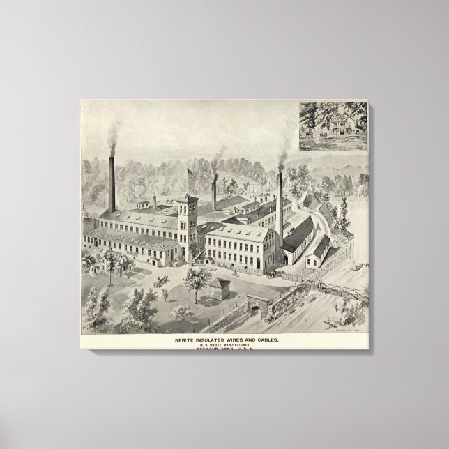 WR Brixey, manufacturer Canvas Print (Front)