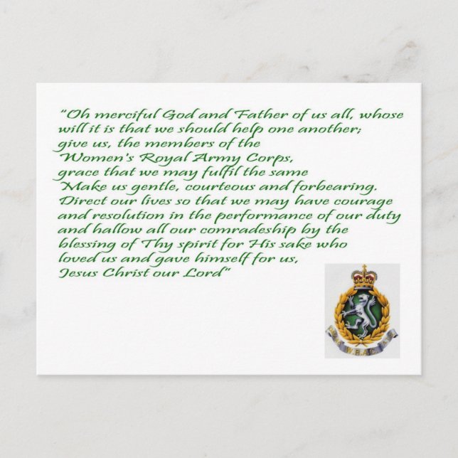 WRAC Postcard (Front)