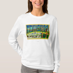 Wrangell, Alaska - Large Letter Scenes T-Shirt