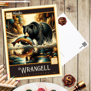 Wrangell, Alaska Vintage Postcard
