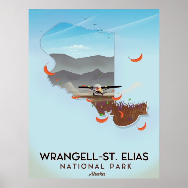 Wrangell-St. Elias National Park Alaska poster (Front)