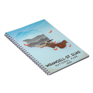 Wrangell-St. Elias National Park Alaska poster Notebook