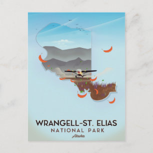 Wrangell-St. Elias National Park Alaska poster Postcard