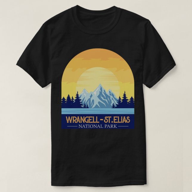 Wrangell St Elias National Park Alaska T-Shirt (Design Front)