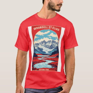 Wrangell St Elias National Park Alaska USA Vintage T-Shirt