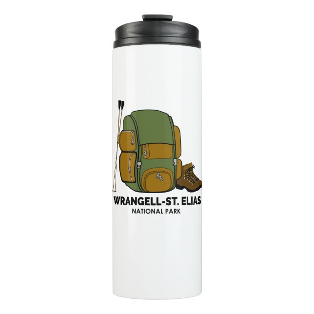Wrangell-St. Elias National Park Backpack Thermal Tumbler (Front)