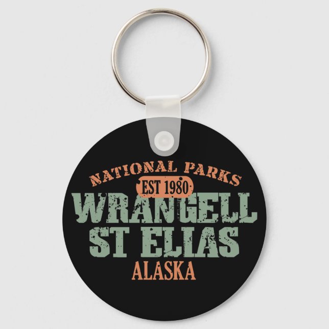 Wrangell St Elias National Park Key Ring (Front)