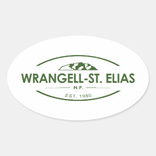 Wrangell–St. Elias National Park Oval Sticker