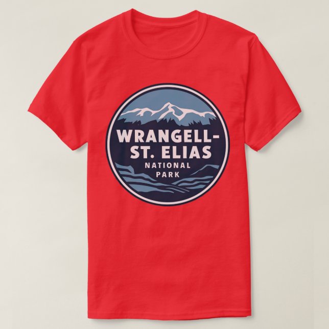 Wrangell St Elias National Park TShirt (Design Front)