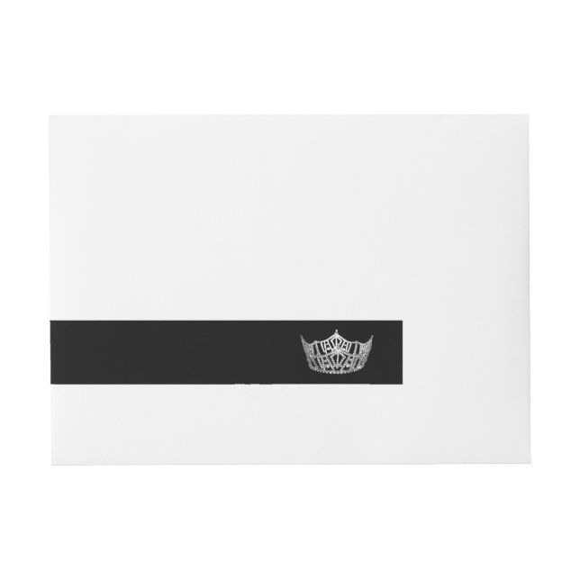 Wrap Around Mailing Label -Pageant Crown (Front)