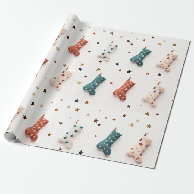 Wrap in Sock-tastic Starry Cheer Paper! Wrapping Paper (Unrolled)