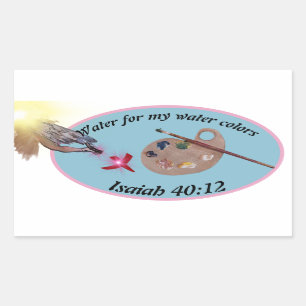 wrap this around a jar for your brushes, artists r rectangular sticker