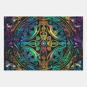 Wrap with Wow: Abstract Graphic Design  Wrapping Paper Sheet
