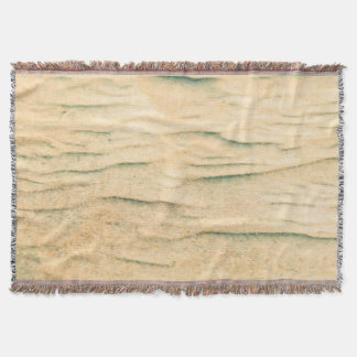 Wrap Yourself in Beach Sand Waves Throw Blanket