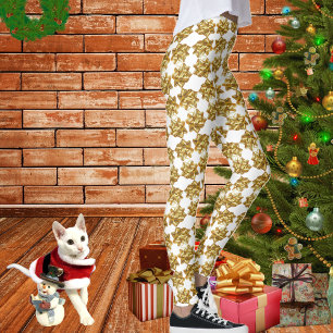 Wrap Yourself Up - Gold Bow Leggings