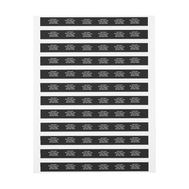 Wraparound Address Label (Sheet)