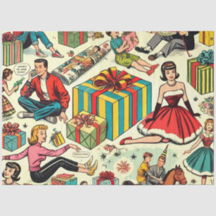 Wraping Paper Gifts Comics Pattern