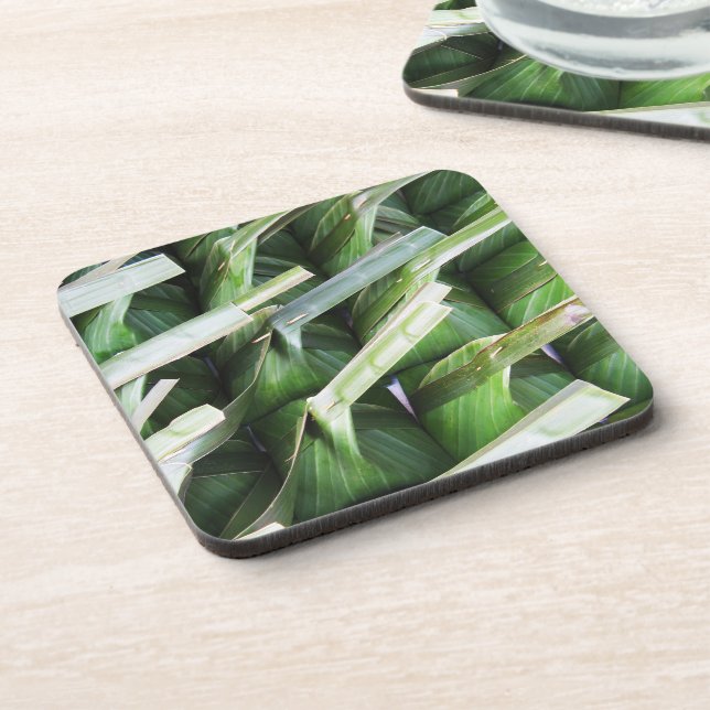 Wrapped Banana Leaf Packets Coaster (Left Side)