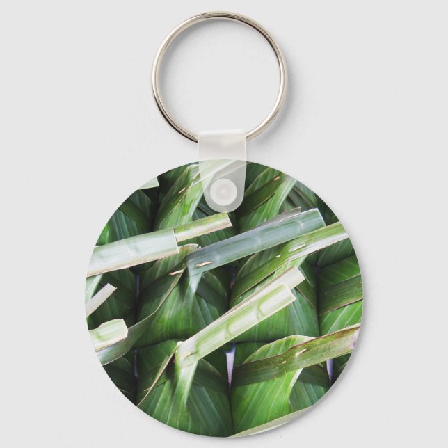 Wrapped Banana Leaf Packets Key Ring (Front)