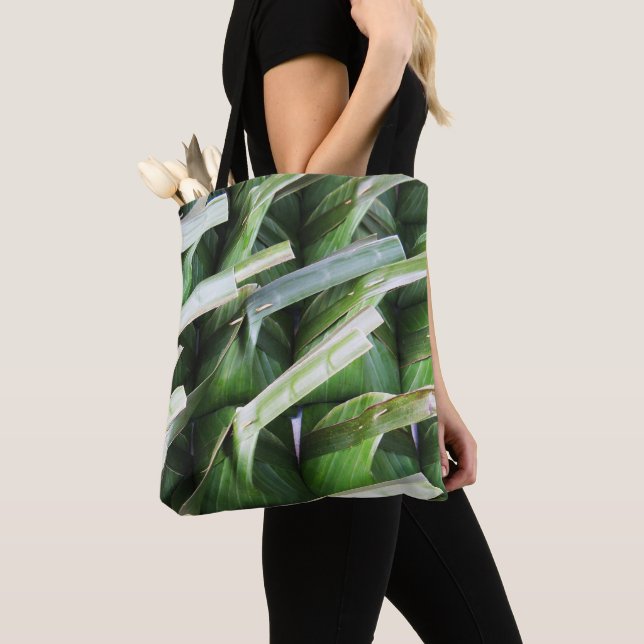 Wrapped Banana Leaf Packets Tote Bag (Close Up)
