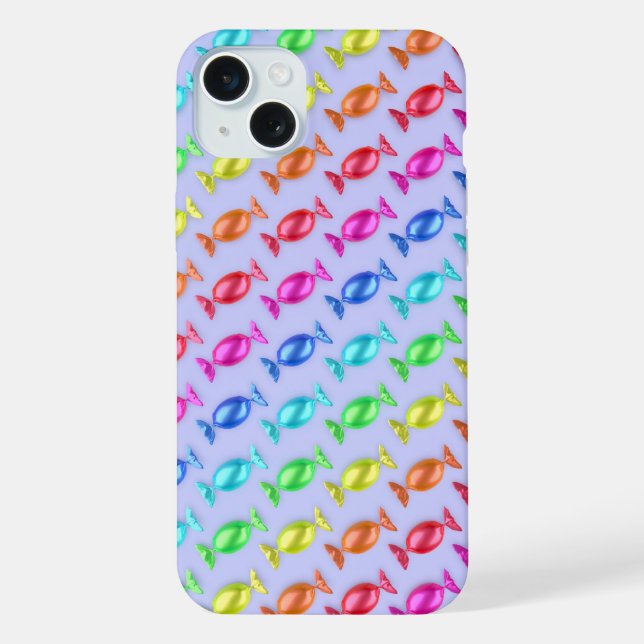 Wrapped candies with different colours iPhone case (Back)