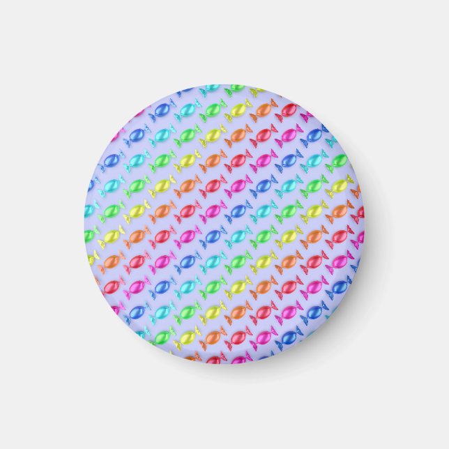 Wrapped candies with different colours magnet (Front)