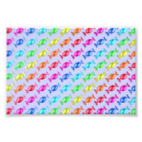 Wrapped candies with different colours