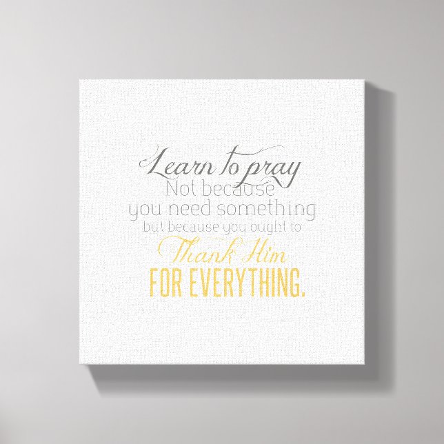 Wrapped Canvas (Front)