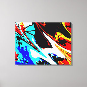 Wrapped Canvas Fine Art Colourful Abstract Modern