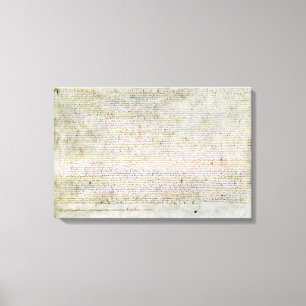 Wrapped Canvas Magna Carta Charter of Liberties