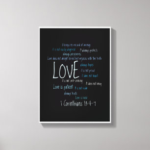 Wrapped Canvas Print - Love Is Patient Mix
