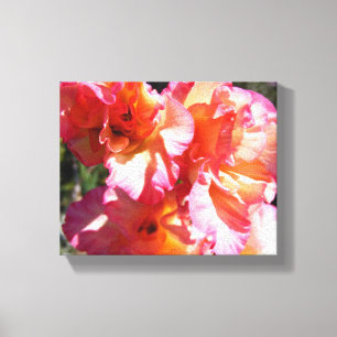 Wrapped Canvas Print, Pink Flowers