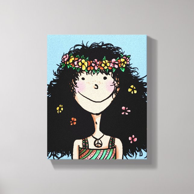 Wrapped Canvas, Spring Girl Canvas Print (Front)