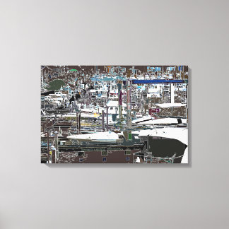 Wrapped Canvas with abstracted image Marina