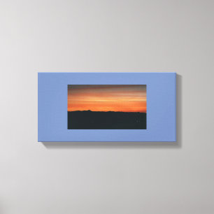 Wrapped Canvas with Sunset Scene