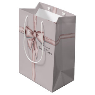 Wrapped in a pink bow medium gift bag