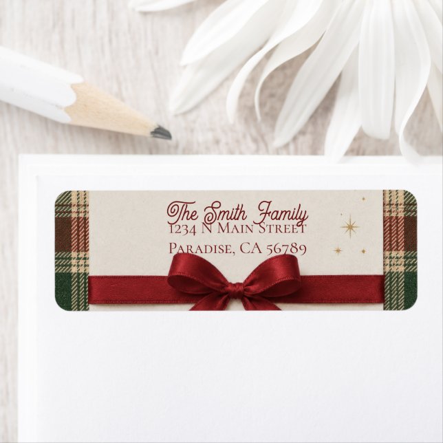 Wrapped in Bows Return Address Lables (Insitu)