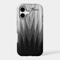 Wrapped in Feathers Black & White Ombre