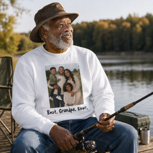 Wrapped in Love: Best Grandpa Ever Photo  Sweatshirt
