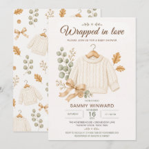 Wrapped in Love Fall Baby Shower