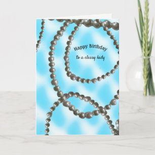 Wrapped in Pearls Birthday Card